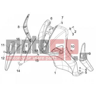 PIAGGIO - LIBERTY 150 4T E3 2008 - Body Parts - mask front - 258249 - ΒΙΔΑ M4,2x19 (ΛΑΜΑΡΙΝΟΒΙΔΑ)