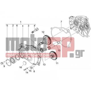 PIAGGIO - LIBERTY 150 4T E3 2008 - Engine/Transmission - complex reducer - 844669 - ΣΩΛΗΝΑΣ ΕΞΑΕΡ FLY 125/150 4T