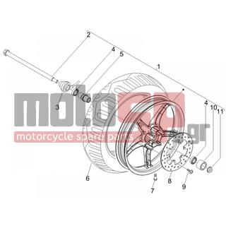 PIAGGIO - LIBERTY 150 4T E3 2008 - Frame - front wheel - 270991 - ΒΑΛΒΙΔΑ ΤΡΟΧΟΥ TUBELESS D=12mm