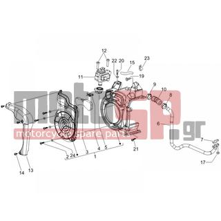 PIAGGIO - LIBERTY 150 4T E3 2008 - Engine/Transmission - Secondary air filter casing - 834476 - ΚΑΠΑΚΙ ΒΟΛΑΝ LIB RST 125/200-FLY