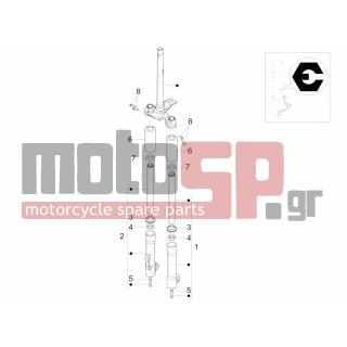 PIAGGIO - LIBERTY 150 4T E3 MOC 2012 - Suspension - FORK components (Escorts)