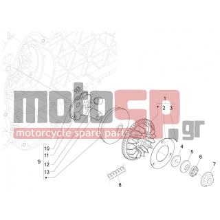 PIAGGIO - LIBERTY 150 4T E3 MOC 2011 - Engine/Transmission - driving pulley - CM144401 - ΒΑΡΙΑΤΟΡ SCOOTER 150 4Τ