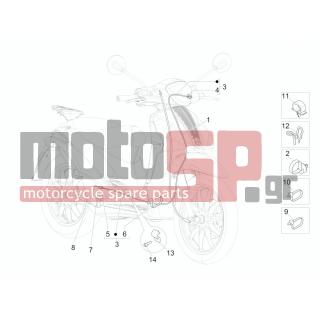 PIAGGIO - LIBERTY 150 4T E3 MOC 2013 - Frame - cables - 179640 - ΜΠΑΛΑΚΙ ΝΤΙΖΑΣ ΦΡΕΝΟΥ