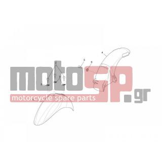 PIAGGIO - LIBERTY 150 4T E3 MOC 2012 - Body Parts - Apron radiator - Feather