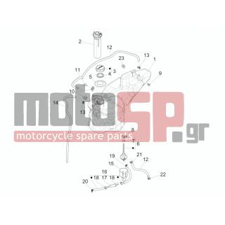 PIAGGIO - LIBERTY 150 4T E3 MOC 2011 - Body Parts - tank - CM001912 - ΚΟΛΛΙΕΣ