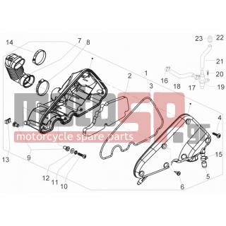 PIAGGIO - LIBERTY 150 4T E3 MOC 2013 - Engine/Transmission - Air filter - 830056 - ΠΛΑΚΑΚΙ
