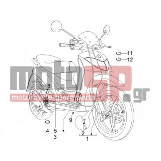 PIAGGIO - LIBERTY 150 4T SPORT E3 2008 - Frame - cables - 564645 - ΛΑΜΑΚΙ ΣΤΗΡ ΝΤΙΖΑΣ ΠΙΣΩ ΦΡ FLY-LX-X8