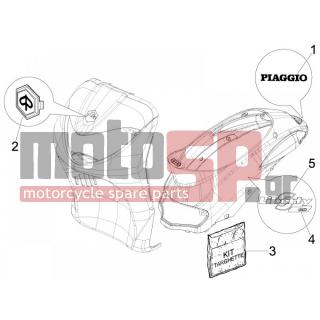 PIAGGIO - LIBERTY 150 4T SPORT E3 2008 - Εξωτερικά Μέρη - Signs and stickers - 624554 - ΣΗΜΑ ΠΟΔΙΑΣ 