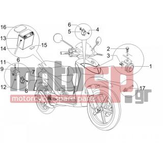 PIAGGIO - LIBERTY 150 4T SPORT E3 2008 - Electrical - Relay - Battery - Horn - 434541 - ΒΙΔΑ M6X16 SCOOTER CL10,9