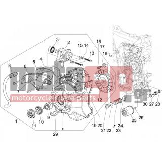 PIAGGIO - BEVERLY 125 TOURER E3 2007 - Engine/Transmission - COVER flywheel magneto - FILTER oil - 831256 - ΦΙΛΤΡΟ S.A.S X8-GT-VX/R-X9 200