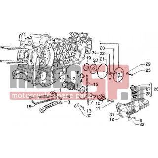 PIAGGIO - LIBERTY 150 LEADER < 2005 - Engine/Transmission - OIL PUMP-OIL PAN - 82643R - ΚΑΔΕΝΑ ΕΚΚΕΝΤΡ SCOOTER 125200