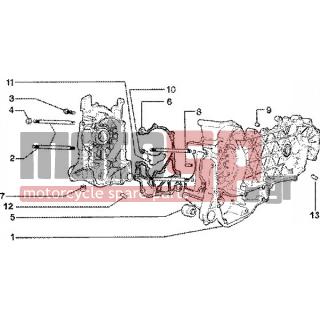 PIAGGIO - LIBERTY 150 LEADER < 2005 - Engine/Transmission - OIL PAN - 828766 - ΛΑΜΑΡΙΝΑ ΚΑΡΤΕΡ BEVERLY/VESPA GT 200