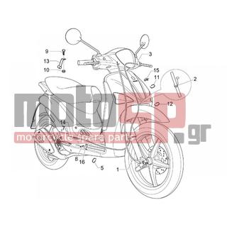 PIAGGIO - LIBERTY 200 4T 2006 - Frame - cables - 564645 - ΛΑΜΑΚΙ ΣΤΗΡ ΝΤΙΖΑΣ ΠΙΣΩ ΦΡ FLY-LX-X8
