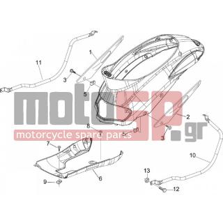 PIAGGIO - LIBERTY 200 4T 2006 - Body Parts - Side skirts - Spoiler - 259830 - ΒΙΔΑ SCOOTER