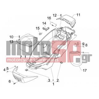 PIAGGIO - BEVERLY 125 TOURER E3 2009 - Body Parts - bucket seat - 623958 - ΚΑΠΑΚΙ ΚΟΥΒΑ ΣΕΛΛΑΣ BEVERLY 200-250-E3