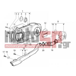 PIAGGIO - LIBERTY 200 4T E3 2008 - Engine/Transmission - COVER sump - the sump Cooling - 270793 - ΒΙΔΑ D3,8x16