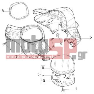 PIAGGIO - LIBERTY 200 LEADER RST < 2005 - Body Parts - ODOMETER - WHEEL COVER - 270793 - ΒΙΔΑ D3,8x16