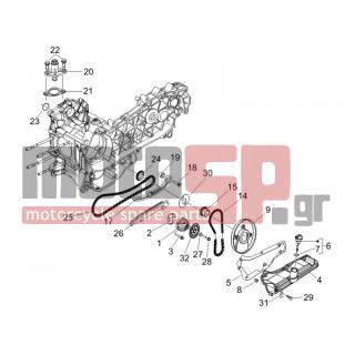 PIAGGIO - BEVERLY 250 2005 - Engine/Transmission - OIL PUMP - 847116 - ΚΑΠΑΚΙ ΚΑΔΕΝΑΣ SCOOTER 125300