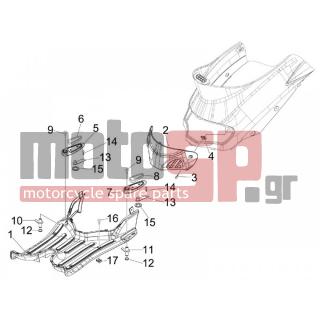 PIAGGIO - LIBERTY 50 2T 2008 - Body Parts - Central fairing - Sill - 259830 - ΒΙΔΑ SCOOTER