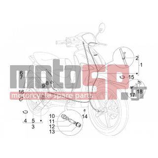 PIAGGIO - LIBERTY 50 2T 2008 - Frame - cables - 270310 - ΡΕΓΟΥΛΑΤΟΡΟΣ ΦΡ SCOOTER