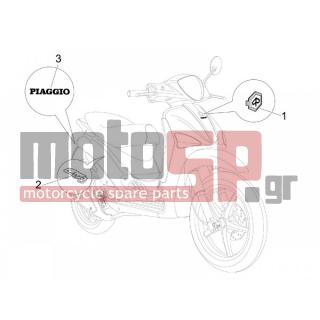 PIAGGIO - LIBERTY 50 2T 2008 - Body Parts - Signs and stickers - 5743990095 - ΣΗΜΑ ΠΟΔΙΑΣ ΛΟΓΟΤΥΠΟ 