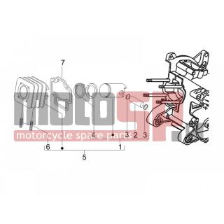 PIAGGIO - LIBERTY 50 2T 2008 - Engine/Transmission - Complex cylinder-piston-pin - 286810 - ΦΛΑΝΤΖΑ ΚΥΛΙΝΔΡΟΥ SCOOTER 50 2Τ