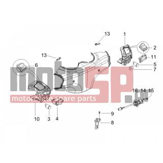 PIAGGIO - BEVERLY 250 2005 - Electrical - Switchgear - Switches - Buttons - Switches - 582951 - ΔΙΑΚΟΠΤΗΣ ΚΕΝΤΡΙΚΟΣ SCOOTER 125<>500