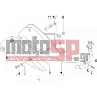 PIAGGIO - LIBERTY 50 2T SPORT 2006 - Exhaust - silencers