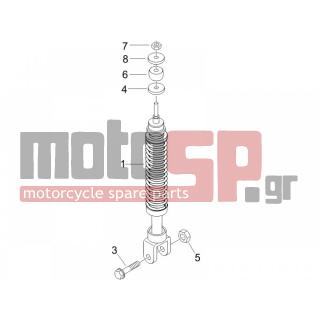 PIAGGIO - LIBERTY 50 2T SPORT 2008 - Suspension - Place BACK - Shock absorber - 267038 - ΡΟΔΕΛΛΑ