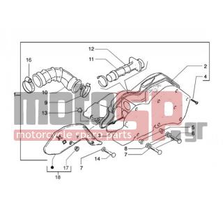 PIAGGIO - BEVERLY 200 < 2005 - Engine/Transmission - Air filter - 830057 - ΠΛΑΚΑΚΙ