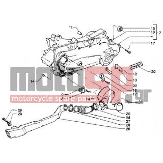 PIAGGIO - LIBERTY 50 4T < 2005 - Engine/Transmission - CLUTCH COVER - 483510 - Πινακίδα