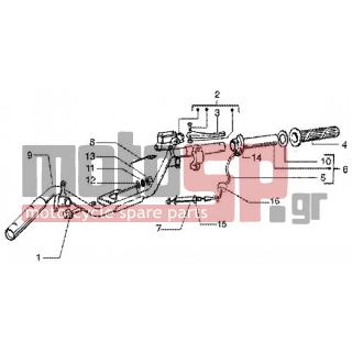 PIAGGIO - LIBERTY 50 4T < 2005 - Frame - steering parts - CM060925 - ΣΚΡΙΠ ΓΚΑΖΙΟΥ LIBERTY 50 4T-RST