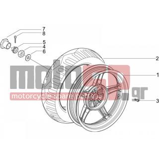 PIAGGIO - LIBERTY 50 4T MOC 2014 - Frame - rear wheel