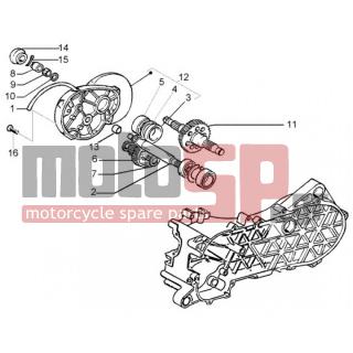 PIAGGIO - LIBERTY 50 4T RST < 2005 - Engine/Transmission - AXIS WHEEL BACK - 182546 - Τάπα