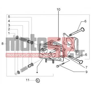 PIAGGIO - LIBERTY 50 4T RST < 2005 - Engine/Transmission - head assembly - valves - 969238 - ΒΑΛΒΙΔΑ ΕΙΣΑΓΩΓΗΣ SCOOTER 50 4T 2V