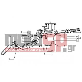 PIAGGIO - LIBERTY 50 4T RST < 2005 - Frame - steering parts - 440785 - Παξιμάδι
