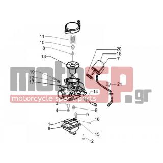 PIAGGIO - LIBERTY 50 4T SPORT 2006 - Engine/Transmission - CARBURETOR accessories - 828824 - ΚΑΠΑΚΙ ΒΑΛΒΙΔΑΣ ΚΑΡΜΠ SCOOTER 50 4T