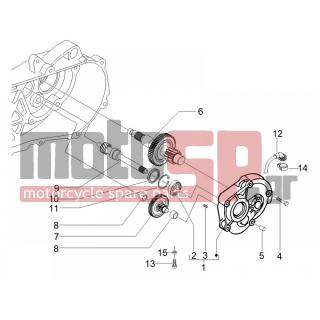 PIAGGIO - LIBERTY 50 4T SPORT 2006 - Engine/Transmission - complex reducer - 478197 - ΡΟΔΕΛΑ ΑΞΟΝΑ ΔΙΑΦ SCOOTER 50-100 5 MM