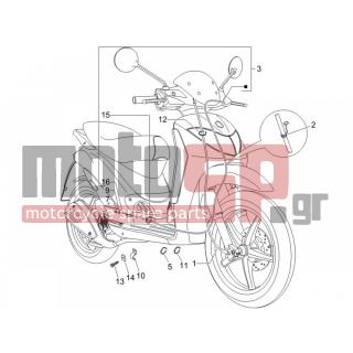 PIAGGIO - LIBERTY 50 4T SPORT 2007 - Frame - cables - 564629 - ΛΑΜΑΚΙ ΠΙΣΩ ΜΑΡΚ VX/R-X8