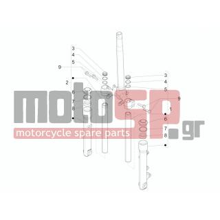 PIAGGIO - LIBERTY 50 IGET 4T 3V 2015 - Suspension - FORK Components (Wuxi Top) - 668976 - Ελαστικός δακτύλιος