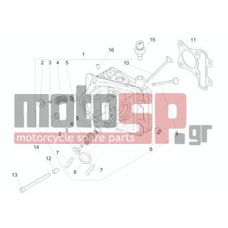 PIAGGIO - LIBERTY 50 IGET 4T 3V 2016 - Engine/Transmission - Group head - valves - 58273R - ΣΕΝΣΟΡΑΣ ΘΕΡΜ SCOOTER 125300