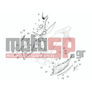 PIAGGIO - MEDLEY 125 4T IE ABS 2016 - Body Parts - Central fairing - Sill - CM179302 - ΒΙΔΑ TORX M6x22
