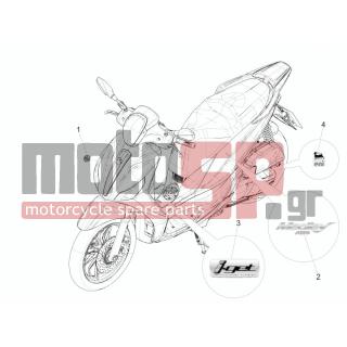 PIAGGIO - MEDLEY 125 4T IE ABS 2016 - Body Parts - Signs and stickers