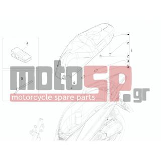 PIAGGIO - MEDLEY 125 4T IE ABS 2016 - Body Parts - Saddle / Seats - 577492 - ΛΑΣΤΙΧΑΚΙ ΣΕΛΛΑΣ SCOOTER