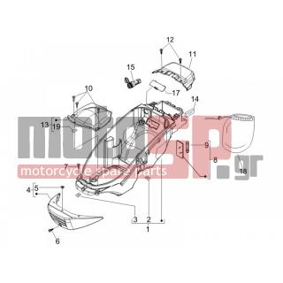 PIAGGIO - BEVERLY 250 CRUISER E3 2009 - Body Parts - bucket seat - 258249 - ΒΙΔΑ M4,2x19 (ΛΑΜΑΡΙΝΟΒΙΔΑ)