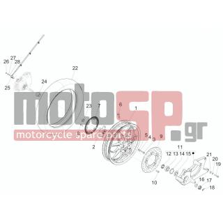 PIAGGIO - MEDLEY 150 4T IE ABS 2016 - Frame - rear wheel - 667032 - ΔΙΣΚΟΦΡΕΝΟ ΠΙΣΩ BEVERLY 350 ABS D240SP5