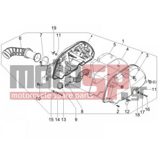 PIAGGIO - MP3 125 2008 - Engine/Transmission - Air filter - 830056 - ΠΛΑΚΑΚΙ
