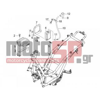 PIAGGIO - BEVERLY 250 CRUISER E3 2008 - Electrical - Voltage regulator -Electronic - Multiplier - 434541 - ΒΙΔΑ M6X16 SCOOTER CL10,9