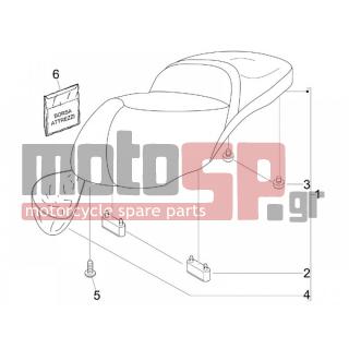PIAGGIO - BEVERLY 250 CRUISER E3 2008 - Body Parts - Saddle / Seats - 296456 - ΛΑΣΤΙΧΑΚΙ ΣΕΛΛΑΣ SCOOTER 50X15X12 ΜΑΚΡΟΣ