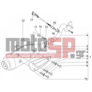 PIAGGIO - BEVERLY 250 CRUISER E3 2009 - Exhaust - silencers - 584344 - ΑΙΣΘΗΤΗΡΑΣ ΛΑΜΔΑ SCOOTER 125250 I-325m